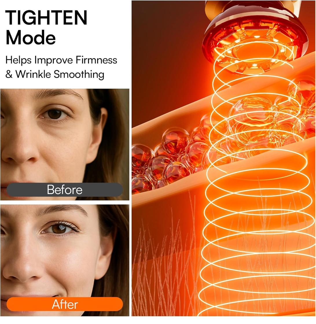 INIA Flare red light on under eye area